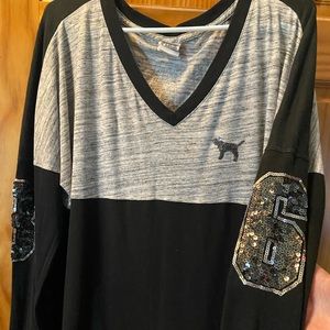 Grey and black long sleeve